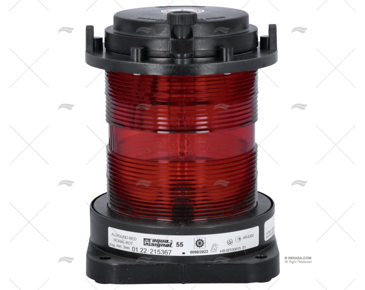 LUCE 360º    AS55 NERA 24V CR.ROSSO