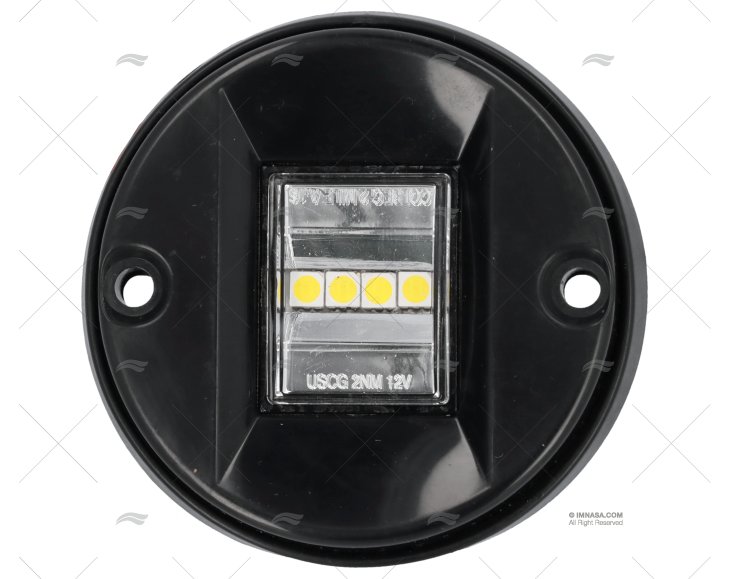TRANSOM STERN LIGHT LED 12V DIA.76 BLACK