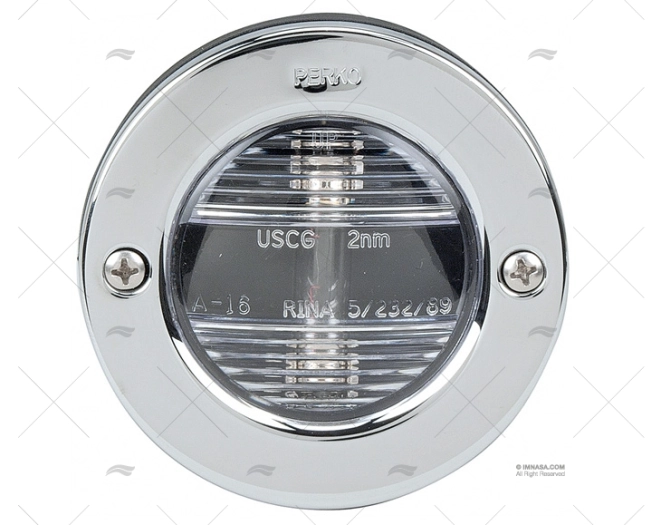 STERN LIGHT PERKO VERTICAL CHROME BRASS