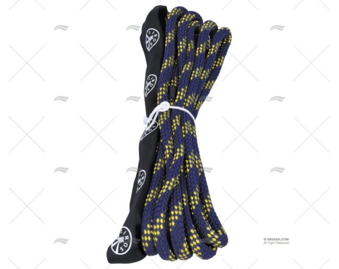 CIMA HANDY ELASTICO 10mm NAVY/GIALLO. 1x 6m LIROS