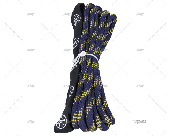 CABO HANDY ELÁSTICO 10mm AZUL/AMAR. 1x 6m LIROS