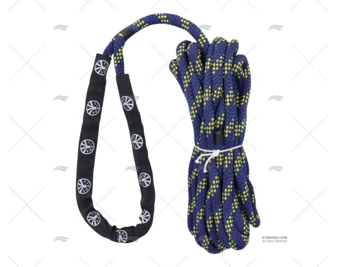 CABO HANDY ELÁSTICO 14mm NAVY/AMARELO. 1x10m LIROS