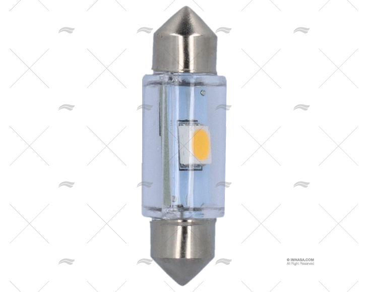 BOMBILLA FESTOON 12V  0,4W LED 30