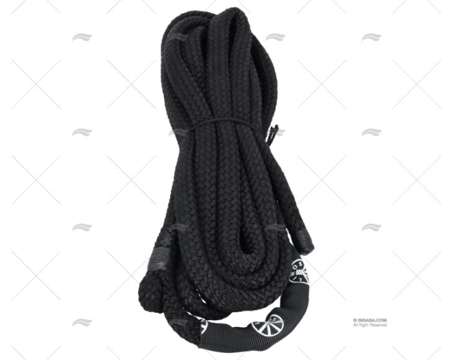 CABO HANDY ELÁSTICO 16mm PRETO      1x 6m LIROS