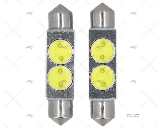 BOMBILLA FESTOON 12V  4  W 11x42 BLANCA