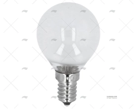 LÂMPADA E14  12V 40W ESFÉRICA TRANSPARENTE
