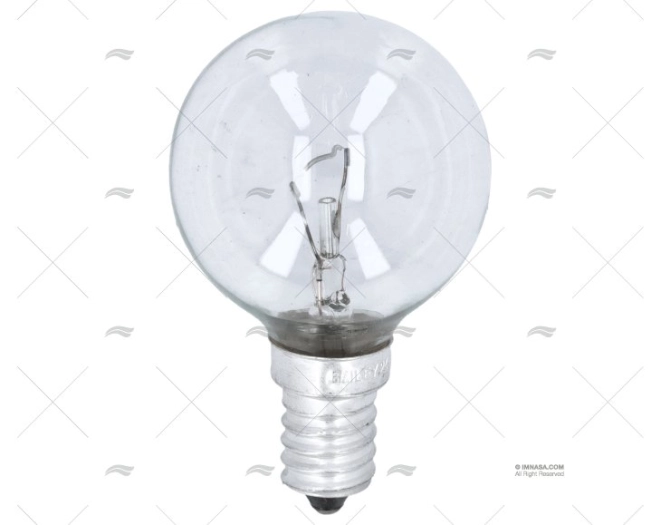 LÂMPADA E14  24V 40W ESFÉRICA TRANSPARENTE