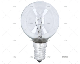 LÂMPADA E14  24V 40W ESFÉRICA TRANSPARENTE