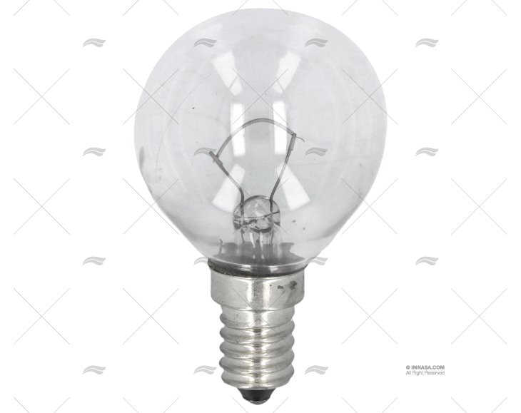 LAMPADINA E14  24V 60W 45X75 SFERICA