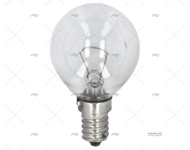 LAMPADINA E14  12V 60W 45X70 SFERICA