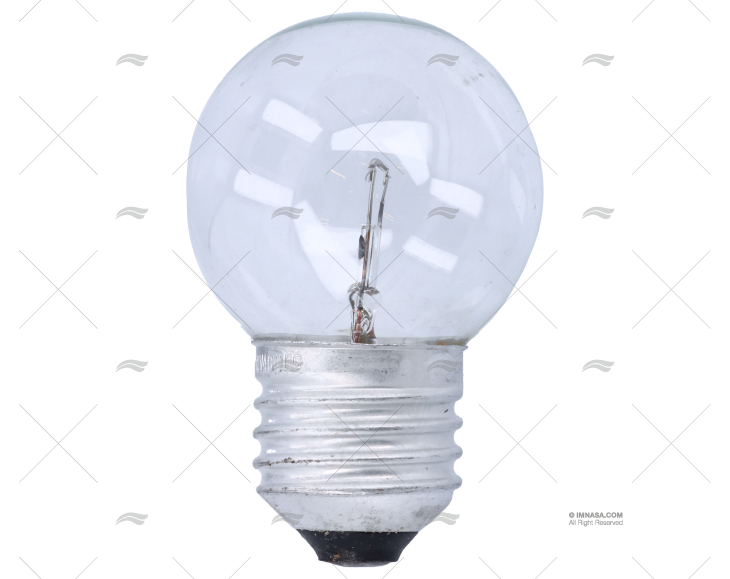 LAMPADINA E27  12V 40W SFERA TRASPARENTE