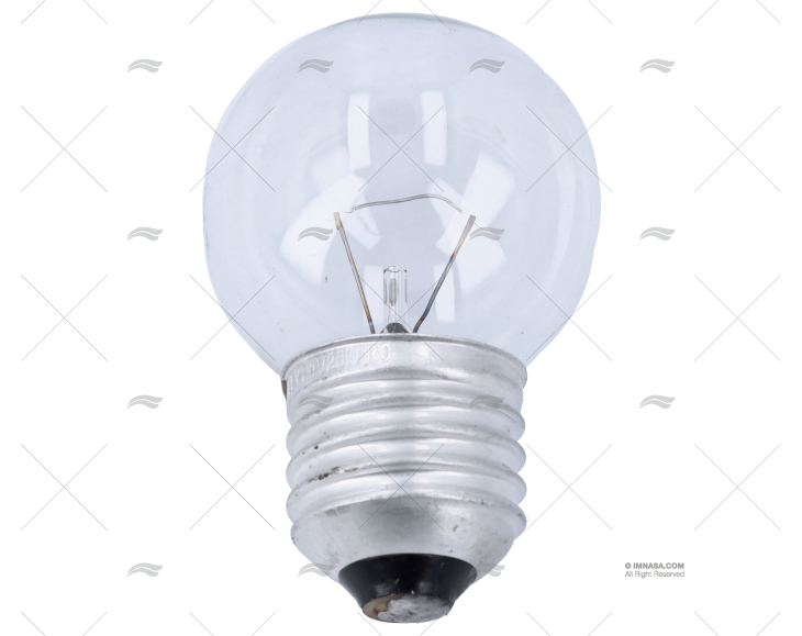 LAMPADINA E27  24V 25W SFERICA TRASPARENTE