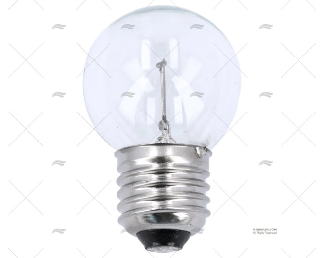 LAMPADINA E27  24V 40W SFERICA TRASPARENTE