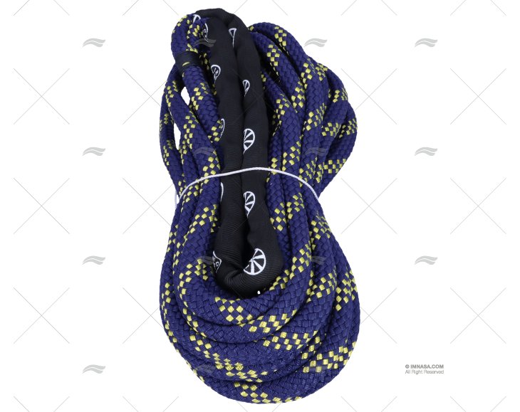 ROPE HANDY ELASTIC 16mm NAVY/YELLOW 15m LIROS
