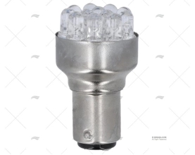 LÂMPADA BA15D  12V  2W LED BRANCA