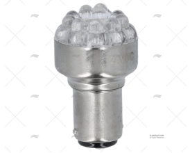 BOMBILLA BA15D  24V  2W LED BLANCA