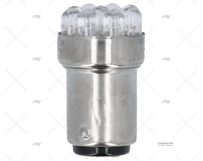 LÂMPADA BA15D  12V  0,7W LED BRANCA