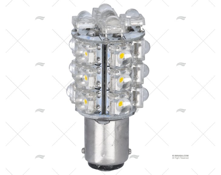 LAMPADINA BA15D  12V  8W LED 5MM CALDA