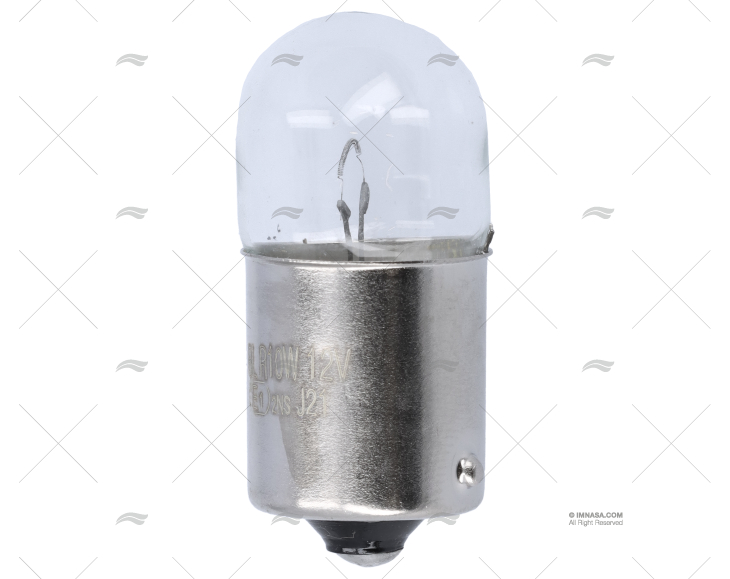 LAMPADINA BA15S 12V 10W 19X34 SFERICA