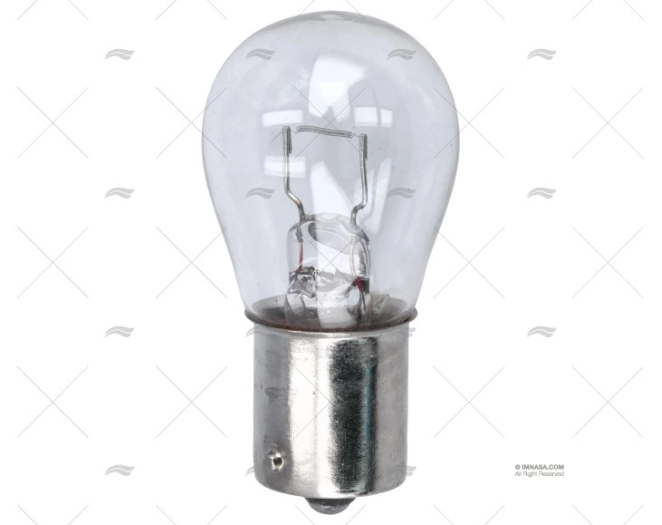 LAMPADINA BA15S 24V 15W 25X47 SFERICA