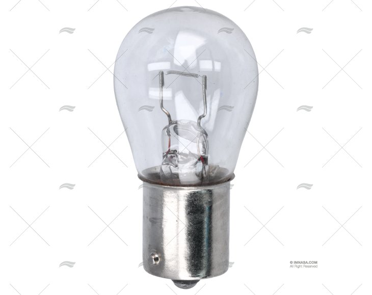 LAMPADINA BA15S 24V 15W 25X47 SFERICA