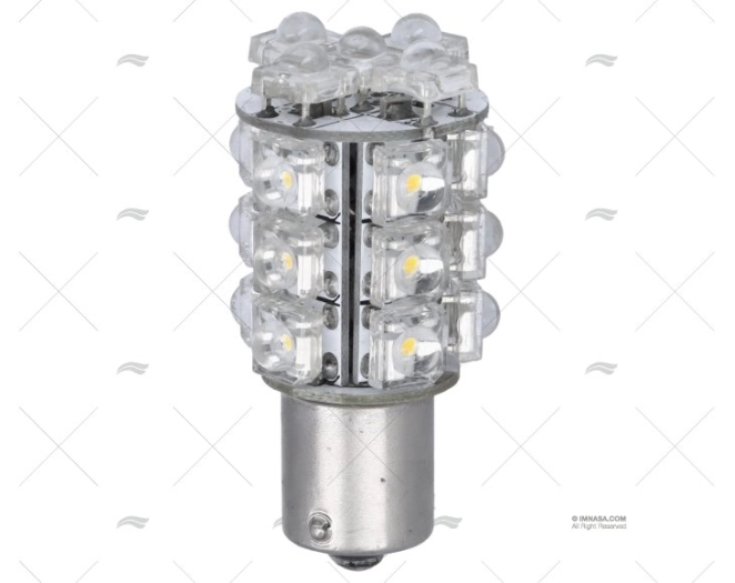 LAMPADINA BA15S 12V  6W LED 5mm