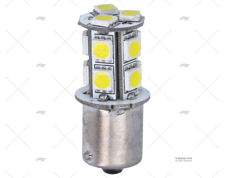 BOMBILLA BA15S 12V  0.8W LED 13 360º
