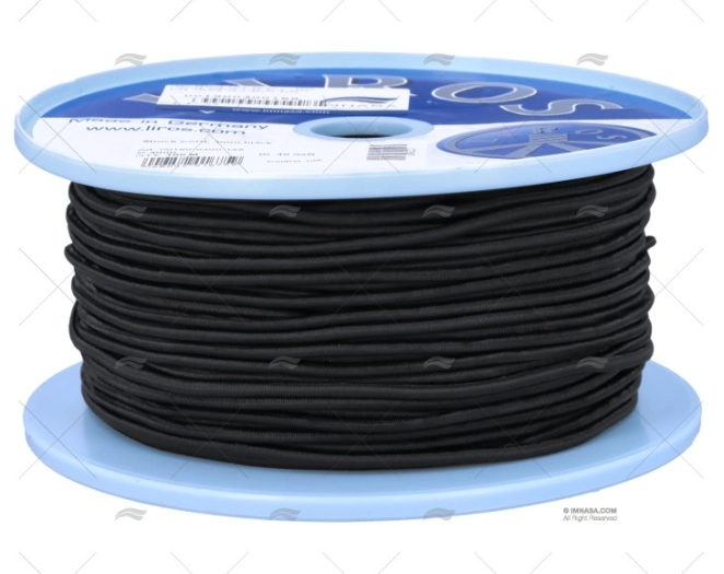 CABO SHOCK CORD 03mm NEGRO    100m LIROS