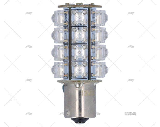 LED LAMP BA15S 12V BLUE 57x25