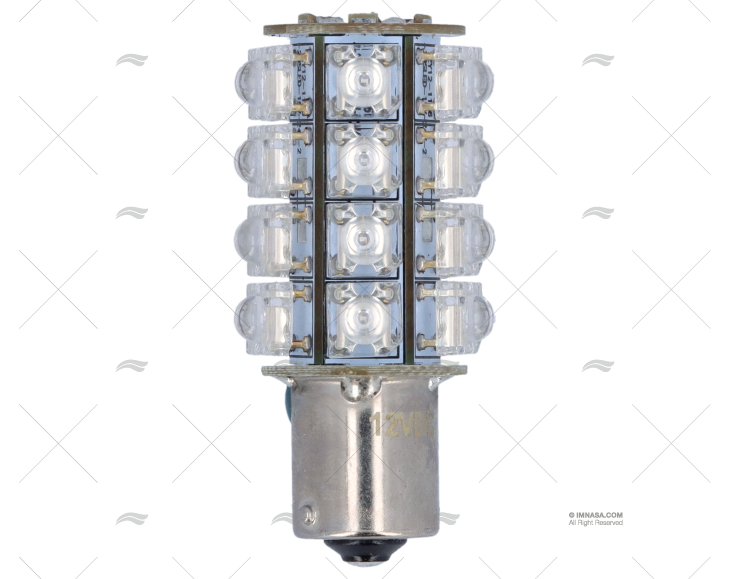 LÂMPADA BA15S 12V  0.7W LED AZUL 57x25