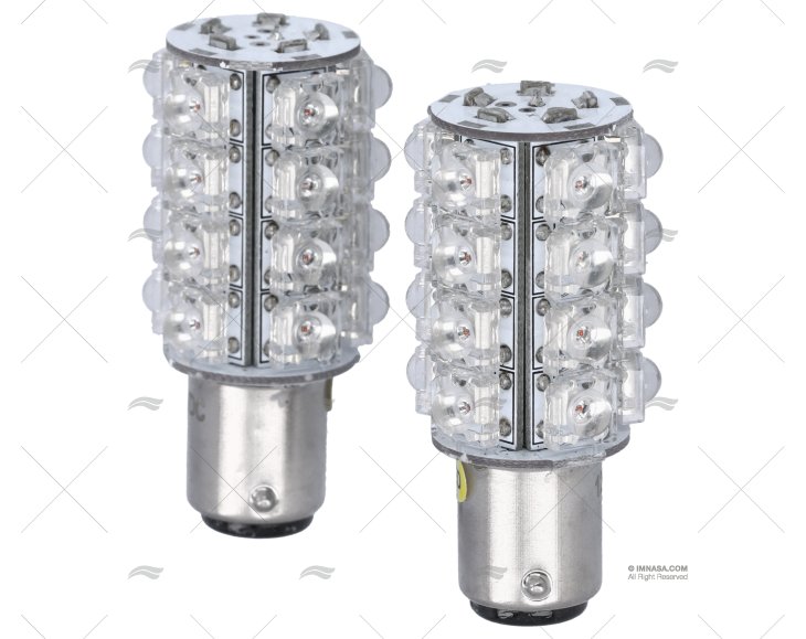 LÂMPADA BA15D  12V  0.7W LED AMARELA 2