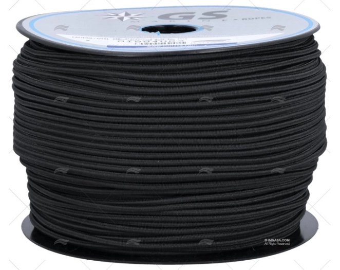 CIMA ELASTICO  4mm NERO  100m