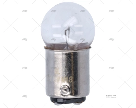 LAMPADINA BA15D  12V 15W 18X37 SFERICA