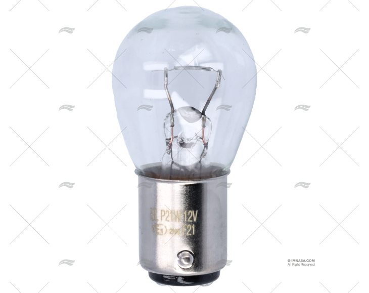 BOMBILLA BA15D  12V 21W 27X47 ESFERICA