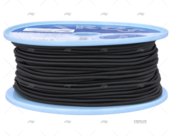 CABO SHOCK CORD 04mm NEGRO    100m LIROS
