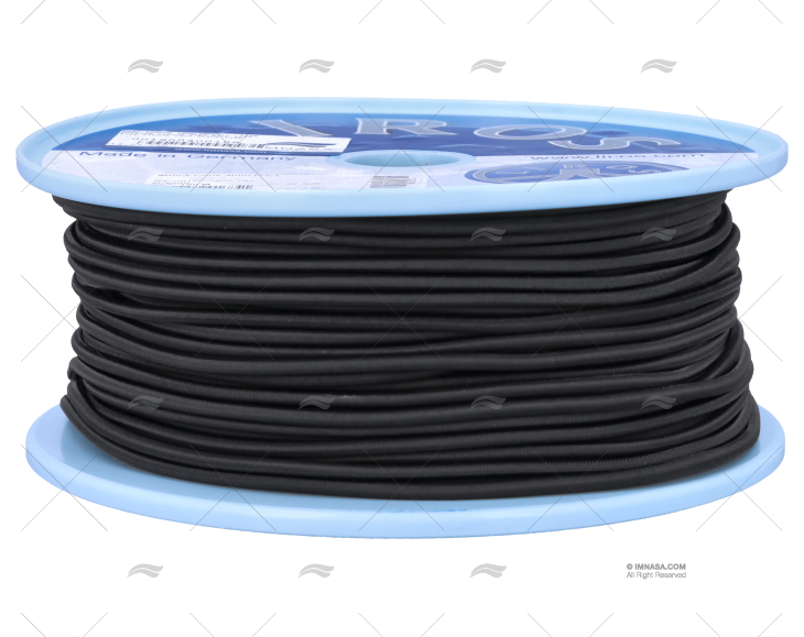 CABO SHOCK CORD 4mm NEGRO    100m