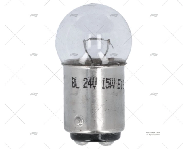 LAMPADINA BA15D  24V  5W 18X35 SFERICA