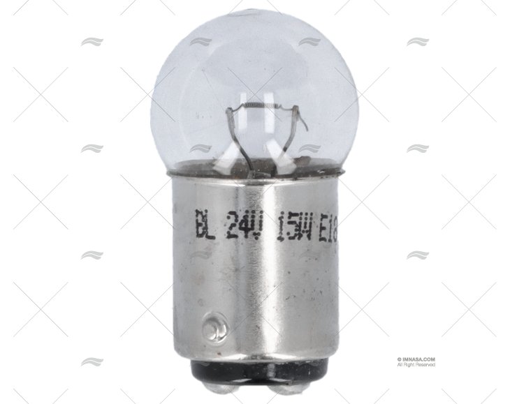 LAMPADINA BA15D  24V  5W 18X35 SFERICA