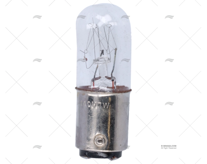 LAMPADINA BA15D 140V  7W 16X45