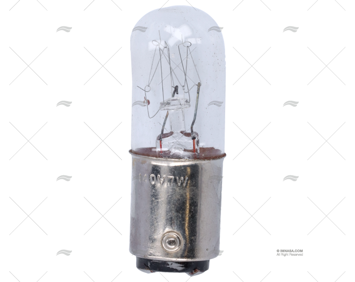 BOMBILLA BA15D 140V  7W 16X45