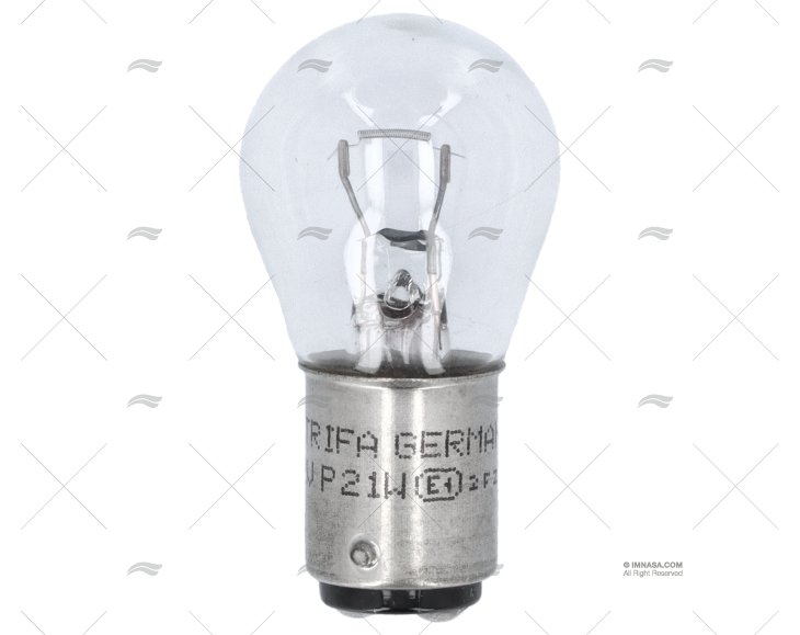 BOMBILLA BA15D  12V 21W 46mm AS