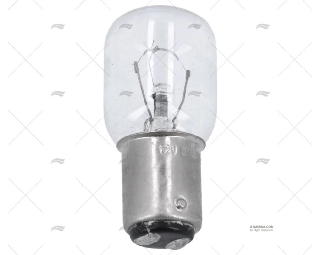 LAMPADINA BA15D  12V 25W 45x68 CRISTALLO CL