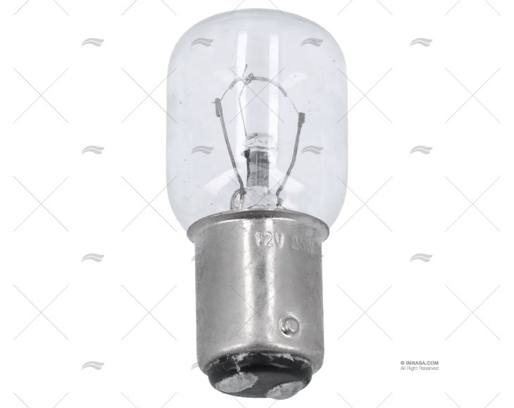 LAMPE BA15D  12V 25W 45x68 VERRE CLA