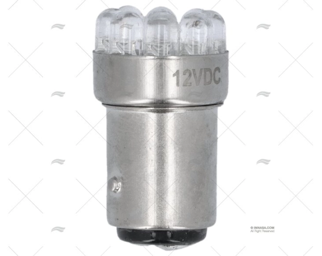 LED LAMP BAY15D+- 12V 0.7W BLUE