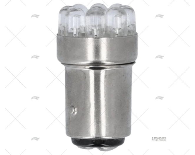 BOMBILLA BAY15D 12V  0.7W LED AZUL