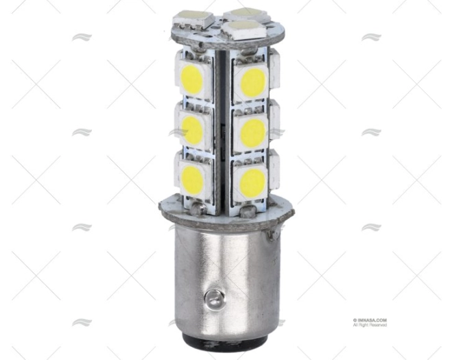 LAMPARA BAY15D 12V LED 8 360º