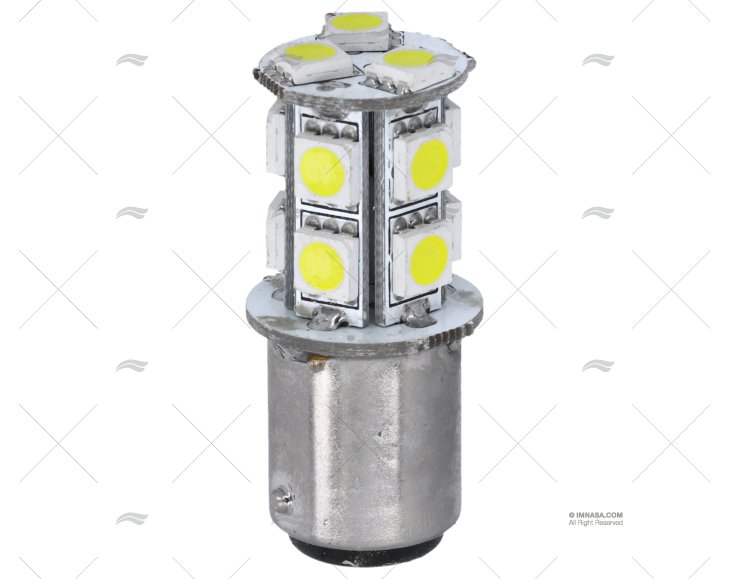 LAMPADINA BAY15D+- 12V 0.8W LED 13 360º