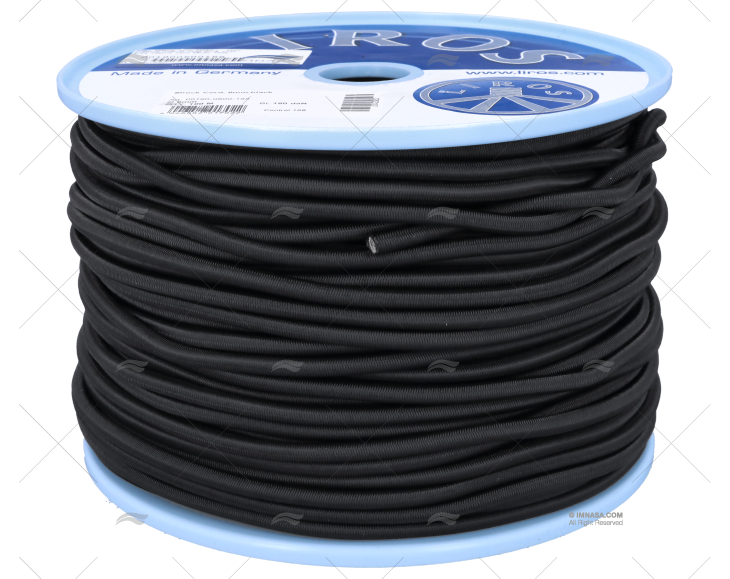 SHOCK CORD ROPE 06mm NEGRO 100m LIROS