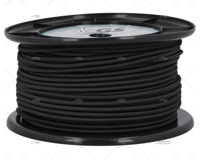 CIMA ELASTICO  6mm NERO  100m