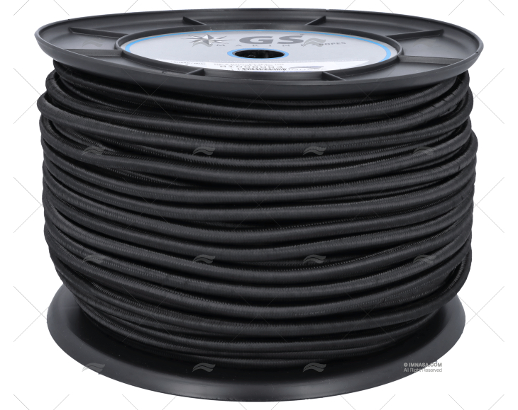 BLACK SHOCK CORD 8mm 100m